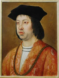Rey Fernando II de Aragón ... (óleo sobre madera)