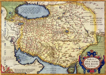 Mapa de Persia, del Theatrum Orbis Terrarum, pub. por Abraham Ortelius, Amberes, c.1590