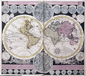 Mapa del mundo, c.1717