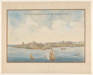 Nueva Ámsterdam y Manhattan, c.1660
