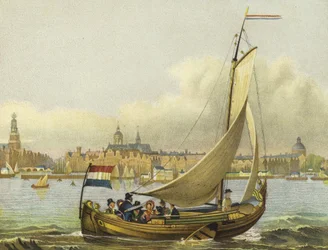 Paseo en bote en el Y, Países Bajos, siglo XIX