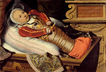 Retrato de Cornelia Burch de 2 meses de edad