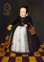 Retrato de Grietge Maertensdochter,1629 (óleo sobre madera)
