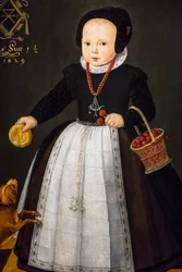 Retrato de Grietge Maertensdochter,detalle,1629 (óleo sobre madera)