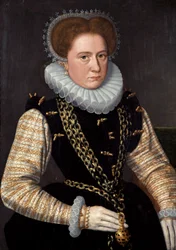 Retrato de una dama en traje español, c.1585