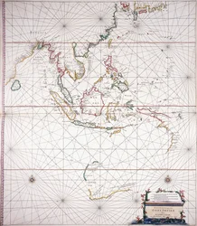 Carta marina al este de India