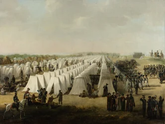 El campamento del ejército en Rijen, 1831-5