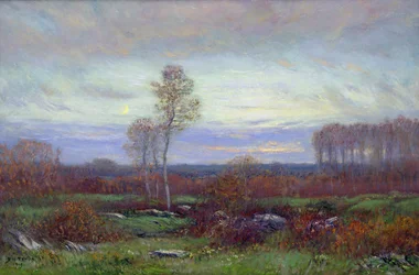 Atardecer de otoño (óleo sobre lienzo)