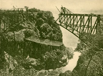Construcción del Puente del Ferrocarril Zambesi, c1930
