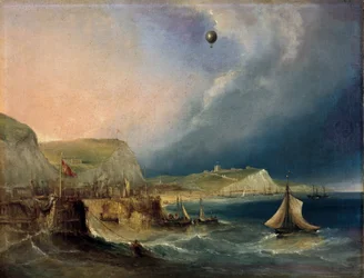 La primera travesía en globo del Canal de la Mancha, 7 de enero de 1785