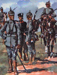 Uniformes de campo alemanes de 1914