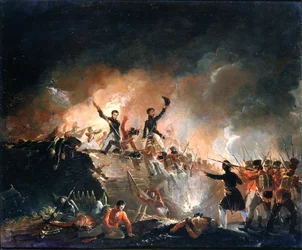Repulsión de los Británicos en Fort Erie, 15 de agosto de 1814, 1840