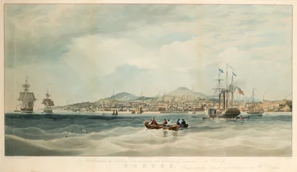 Vista de Dundee desde el río