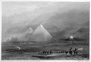 Las Pirámides, Giza, Egipto, siglo XIX