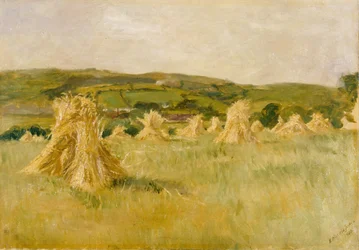 Un maizal de Carmarthenshire (óleo sobre lienzo)