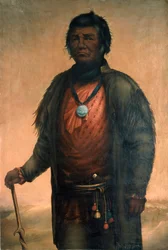 Retrato de Shabbona, jefe Potawatomi, 1859