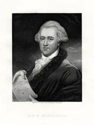 Sir Wilhelm Friedrich Herschel, astrónomo y compositor británico de origen alemán, siglo XIX