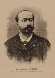 Retrato del compositor Alexandre Luigini 1850-1906, 1887