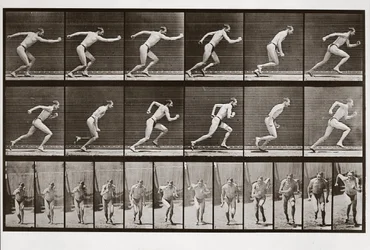 Hombre corriendo, lámina 59 de Animal Locomotion, 1887