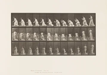 Placa 253. Arrodillado con los Codos en la Silla, Manos Juntas, 1885