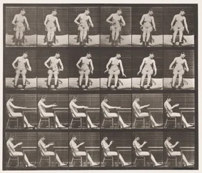 Placa 545. Convulsiones inducidas artificialmente; A, B, Mientras está sentado