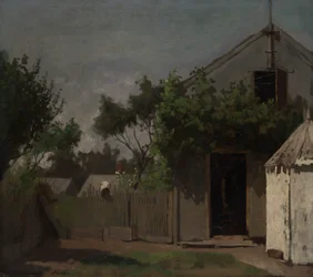 La valla trasera