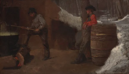 La cabaña del azúcar, también conocida como Elaboración de azúcar de arce o Cocina de Susan Ray para la elaboración de azúcar de arce