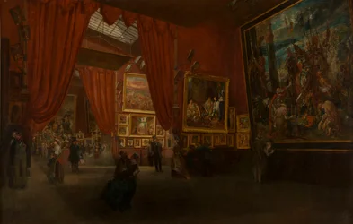 Exposición de obras de Eugène Delacroix, en la galería Martinet, bulevar des...