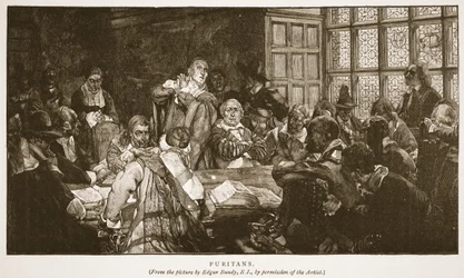 Puritanos, ilustración de 
