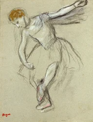 Una bailarina de perfil