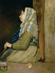 Una mendiga romana, 1857