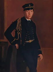 Achille de Gas en el uniforme de un cadete, 1856-1857