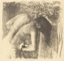 Después del baño (La sortie du bain (Grand planche))
