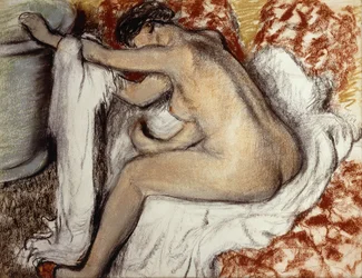 Después del baño, mujer secándose, c.1884