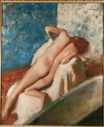 Después del baño (óleo sobre lienzo)
