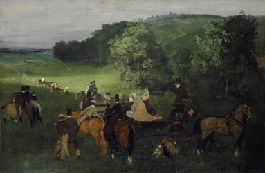 En el hipódromo (Las carreras), c. 1861-62