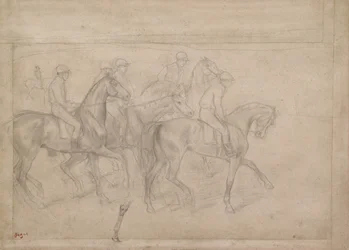 En las carreras, c.1860-62