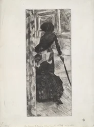 En el Louvre: La Pintura (Mary Cassatt), c.1879-80
