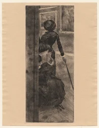 En el Louvre, «La pintura», Mary Cassatt
