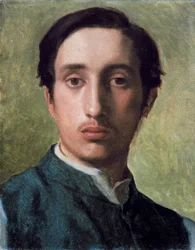"Autorretrato" Pintura de Edgar Degas (1834-1917) 1857