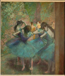 Bailarinas azules (óleo sobre lienzo)