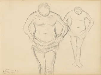 Copias de Bañistas de Cézanne