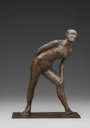 Bailarina frotándose la rodilla, conocida como Bailarina en el papel de Arlequín