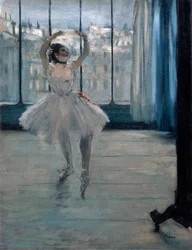 Bailarina en el fotógrafo, 1875