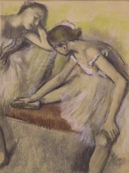 Bailarines en reposo, c.1898