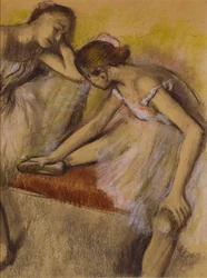 Bailarines en reposo, c.1898