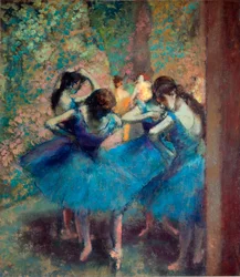 Bailarinas de azul, c.1890 (óleo sobre lienzo)