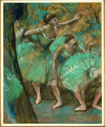 Bailarinas (pastel sobre papel)