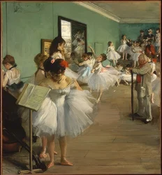 La clase de baile. 1874