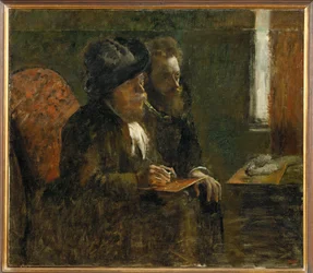 Doble retrato de Marcellin Desboutin y Ludovic Lepic (óleo sobre lienzo)